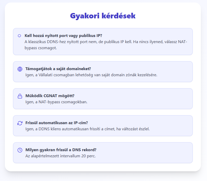 Internet • Ingyenes és Prémium DDNS Szolgáltatás