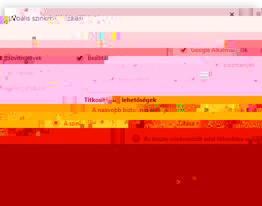 A Chrome alapbeállításai
