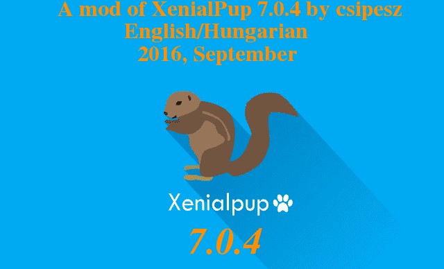 XenialPup7.0.4 Csipesz Verzió
