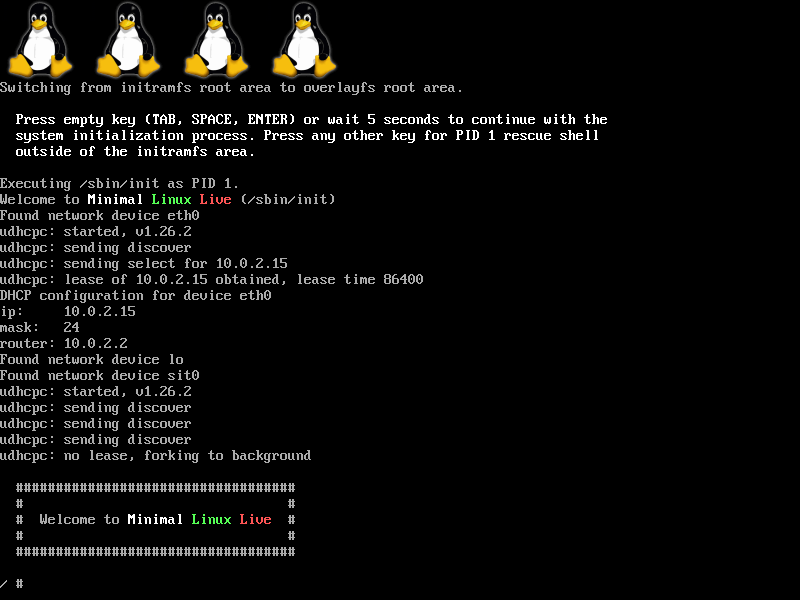 Minimal linux – új, stabil verzió!