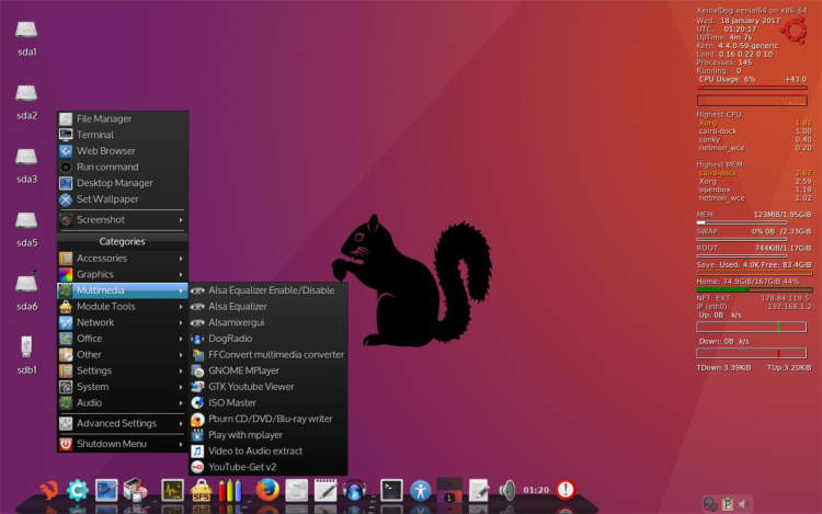 XenialDog 64-bit (Ubuntu ‘Xenial Xerus’ LTS, 64-bit)