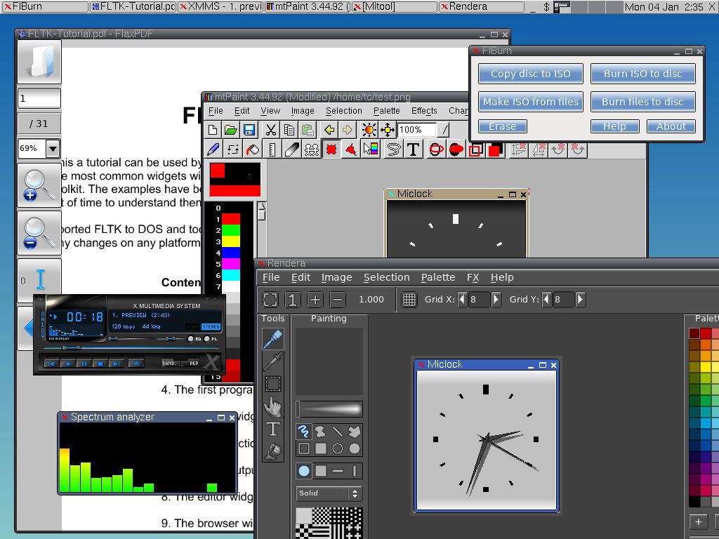 Minux 1.0.1 – 24 megabájtos grafikus linux !