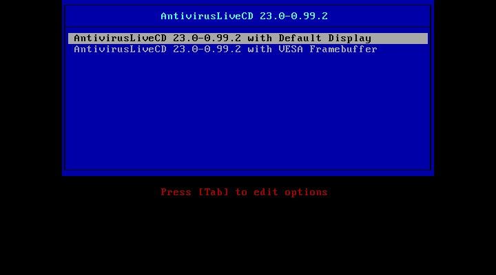 Antivirus Live CD 23.0-0.99.2
