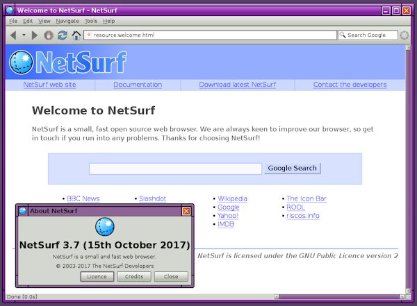 NetSurf 3.7 – a fürge kistesó