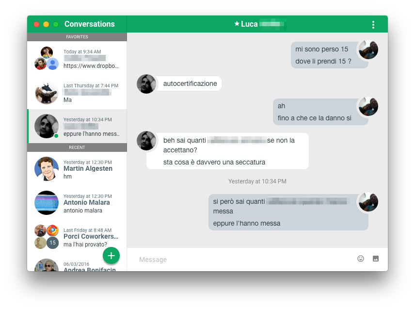 YakYak – a Google Hangouts dektop kliens